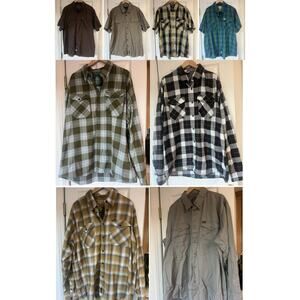 8 Piece Bundle Of Dixxon Button Down Shirts 2XL Excellent Condition Some NWOT